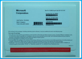 DVD del software 64Bit di Microsoft Windows 10 + supporto professionali Corea/francese/inglese di chiave