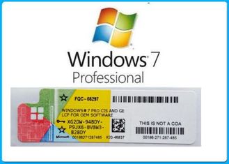 Etichetta falsificata anti- genuina di codici chiave del prodotto dell'OEM Windows 7 del COA/32bit/64bit di Microsoft