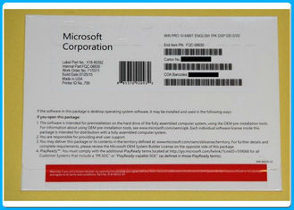 Garanzia di vita della licenza di Eniune del bit del software 64 di Microsoft Windows 10 inglesi di versione pro