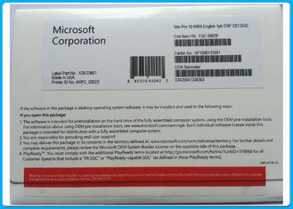 Pro DVD sigillato genuino del bit del software 64 di Microsoft Windows 10 con la licenza dell'OEM