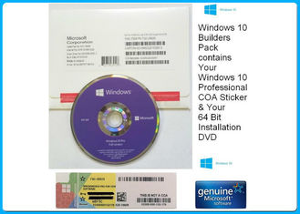 Software di Microsoft Windows di DVD del bit del professionista 64 con la chiave dell'OEM del prodotto, nuovo sigillato