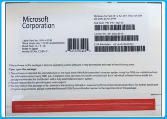 Scatola standard di vendita al dettaglio di Windows Server 2012 di 64 bit R2 fatta nell'egitto