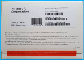 Pro software 64bit multilingue di Windows 10 con la licenza chiave originale