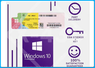 Pro autoadesivo 32/64bit della licenza del COA di Windows 10 genuini per la garanzia di vita dopo l'attivazione online