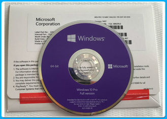 Internet online di versioni di Microsoft Windows 10 di pro del software di vittoria 10 pro 32bit 64bit di DVD dell'OEM attivazione genuina completa del pacchetto