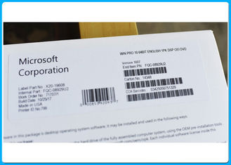 codice 32/64 di vescovato dell'OEM del pacchetto del software di Microsoft Windows 10 autentici della licenza delle finestre pro