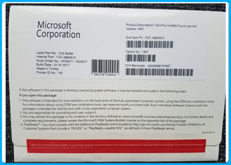 Software di Microsoft Windows 10 inglesi di versione pro 32/64 di chiave genuina dell'OEM della licenza del bit