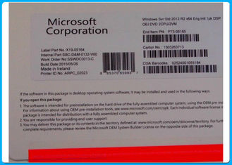 Scatola al minuto di Microsoft Windows Server 2012 standard, OEM standard di 64 bit r2 del server 2012 di Microsoft Windows