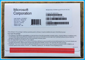Il bit della casa 32 di Microsoft Windows 10 e 64 bit/win10 si dirigono il pacchetto genuino dell'OEM di DVD KW9-00140