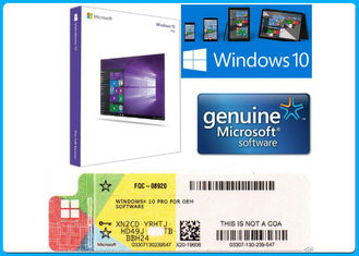 32 bit/64 chiave globale dell'OEM del prodotto della licenza della pro del software di Microsoft Windows del bit 10 scatola di vendita al dettaglio