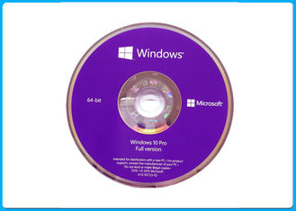 Scatola professionale dell'OEM di DVD dell'autoadesivo +64BIT del Coa dell'OEM di Windows 10 del computer