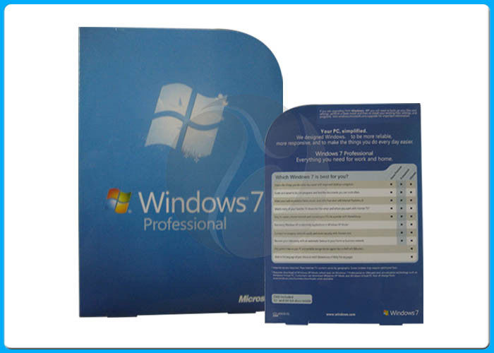 Pro bit al minuto sp1 DEUTSCH DVD+COA del professionista 64 di MS Windows 7 della scatola di Windows 7